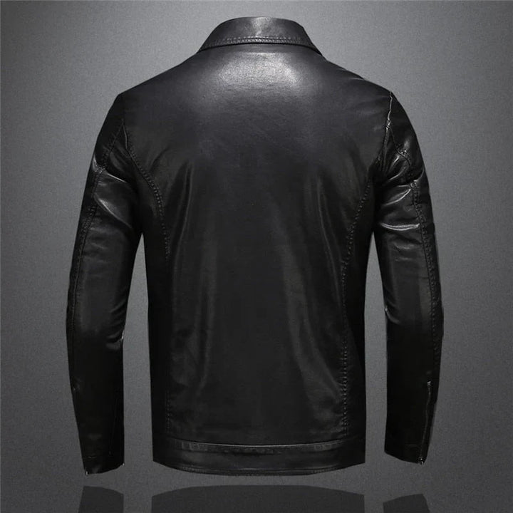 Henri | Veste en cuir coupe tailleur