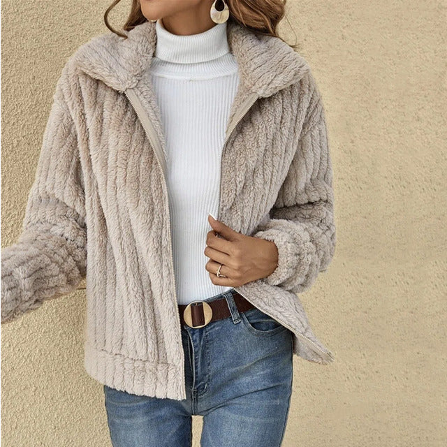 Madeleine | Manteau effet peluche