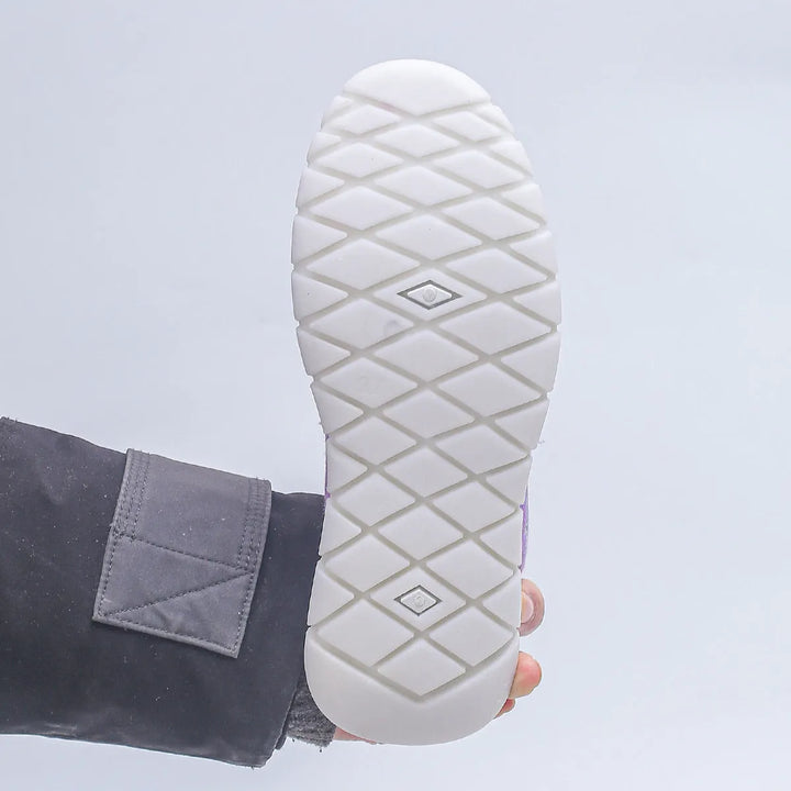 Prune | Mocassins décontractés en toile brodée