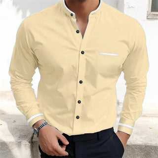 Gaston | Chemise grand-père à contrastes