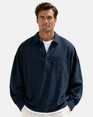 Louis-Pierre | Chemise demi-patte boutonnée