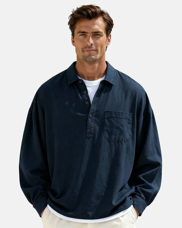Louis-Pierre | Chemise demi-patte boutonnée