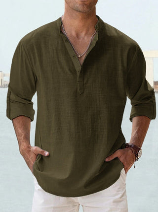 François-Xavier | Chemise minimaliste à col mandarin