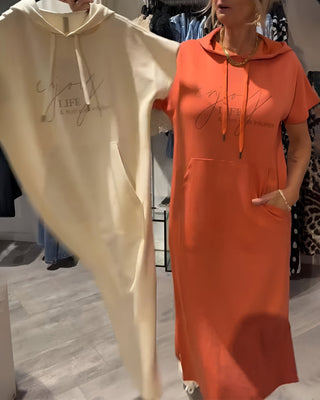 Valentine | Robe sweat à capuche confortable