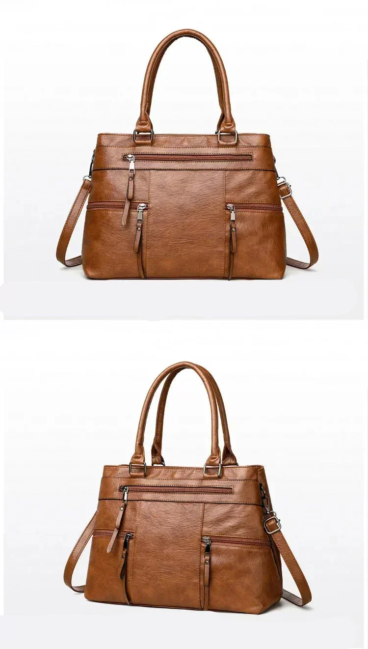 Fleur Marais | Sac à main en cuir véritable