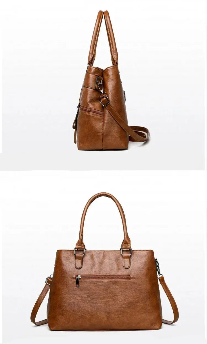 Fleur Marais | Sac à main en cuir véritable