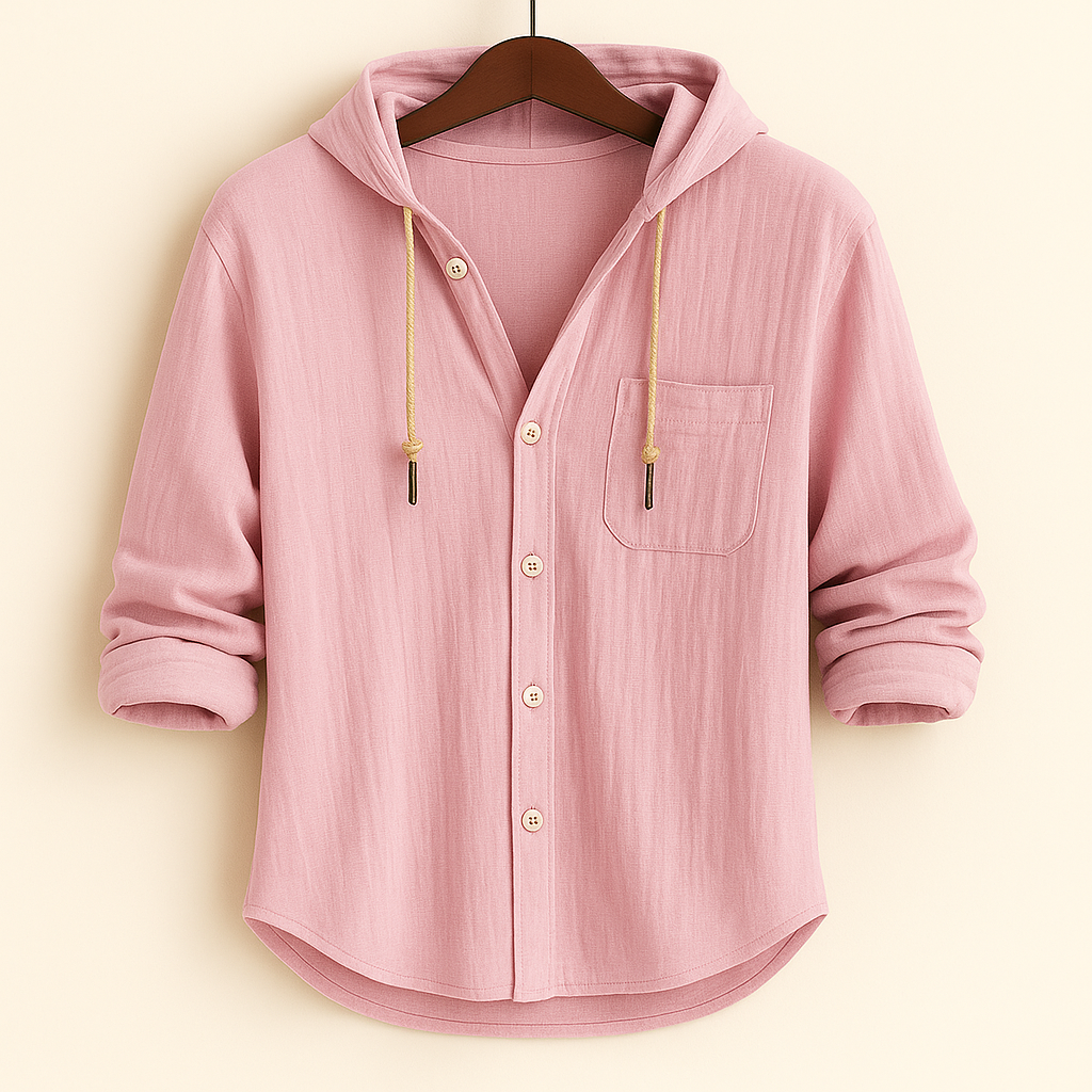 Augustin | Chemise de luxe en coton doux avec capuche