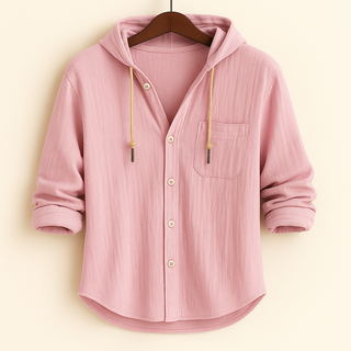 Augustin | Chemise de luxe en coton doux avec capuche