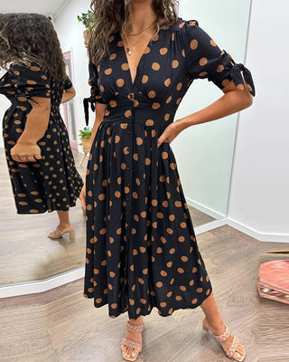 Armelle | Robe élégante à pois
