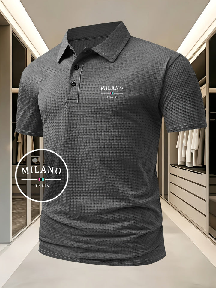 Pierre-Alexandre | Polo en maille géométrique