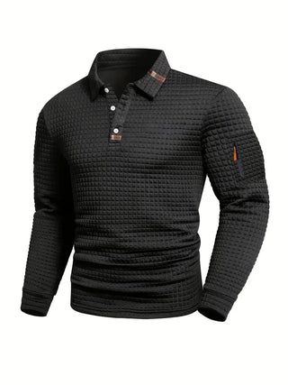 Xavier | Polo texturé à manches longues