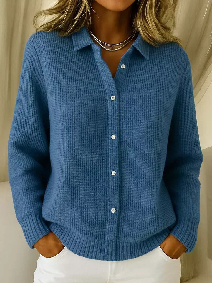 Lucie | Veste en maille texturée boutonnée