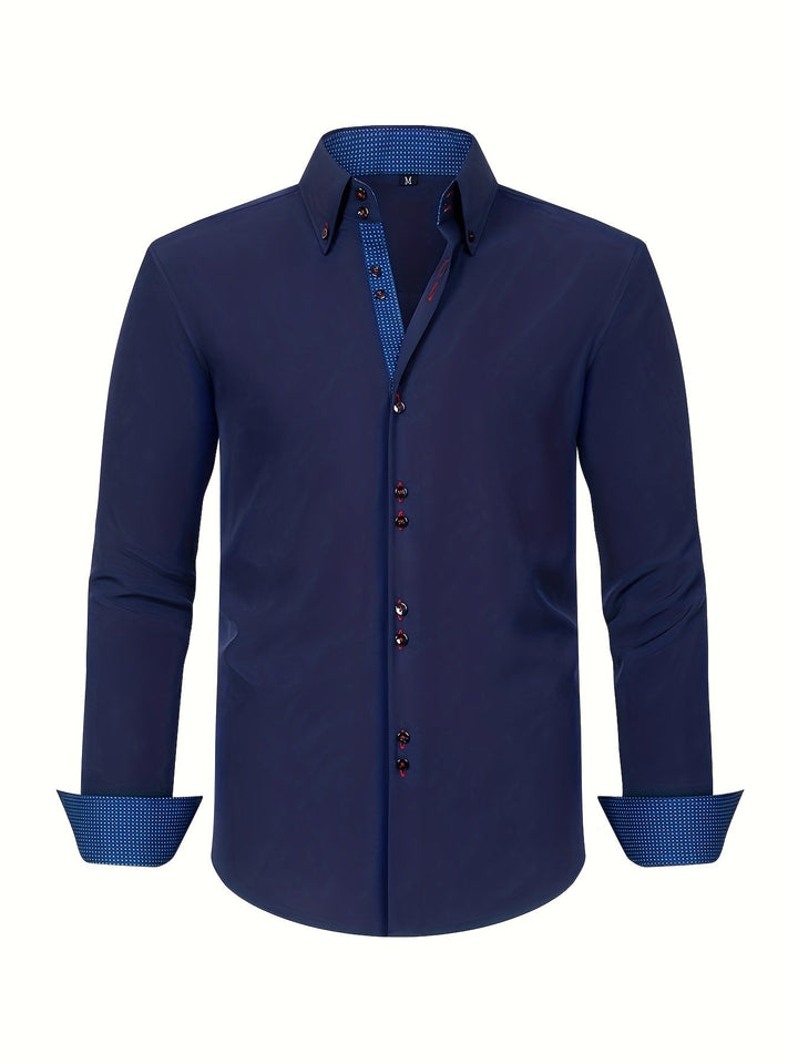 Ambroise | Chemise élégante légère avec détails contrastés