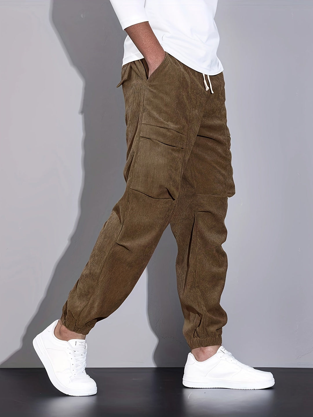 Gaspard | Pantalon cargo en velours côtelé