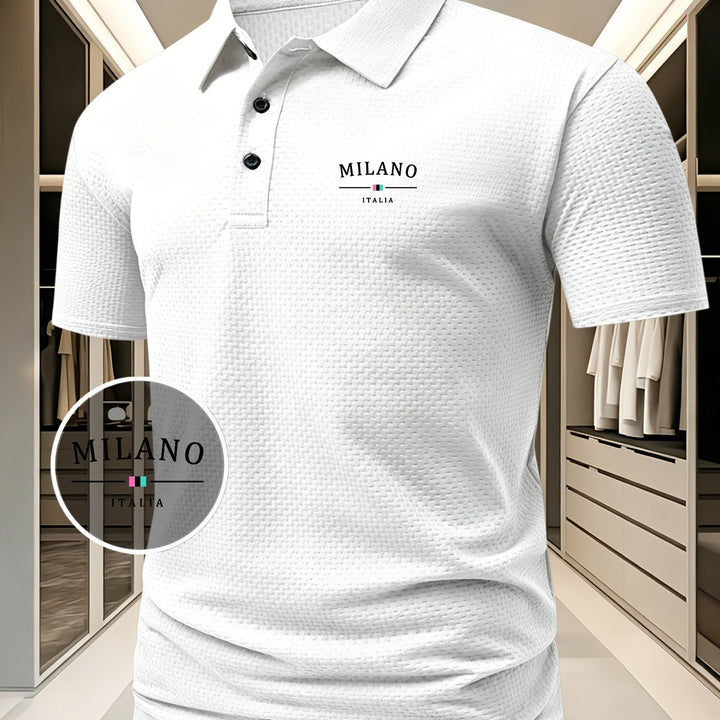 Pierre-Alexandre | Polo en maille géométrique