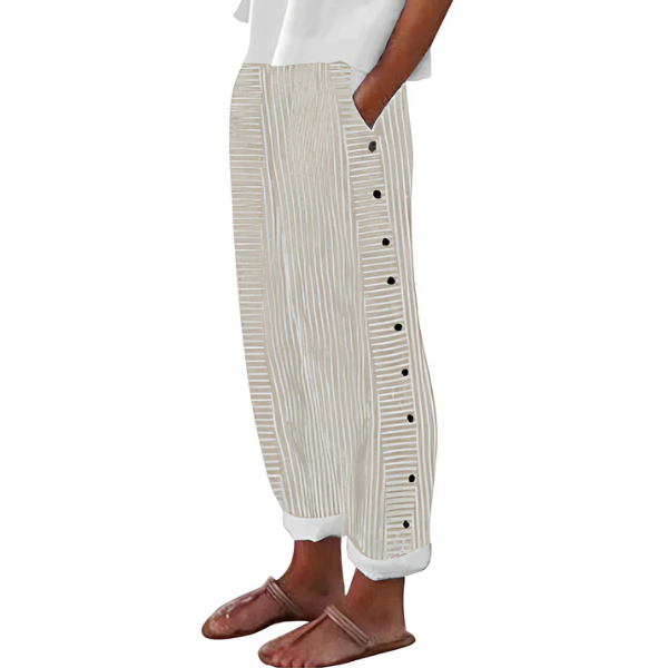Charlène | Pantalon fluide rayé