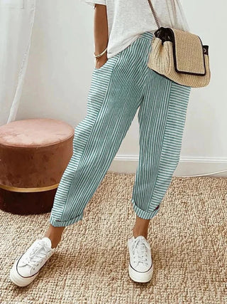 Esther | Pantalon rayé élégant