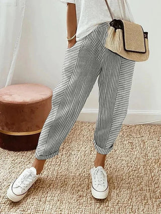 Esther | Pantalon rayé élégant