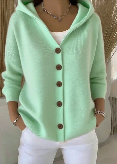 Monique | Cardigan élégant à capuche