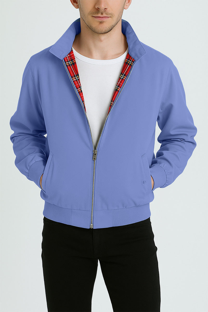 Gaël | Veste Harrington à doublure tartan