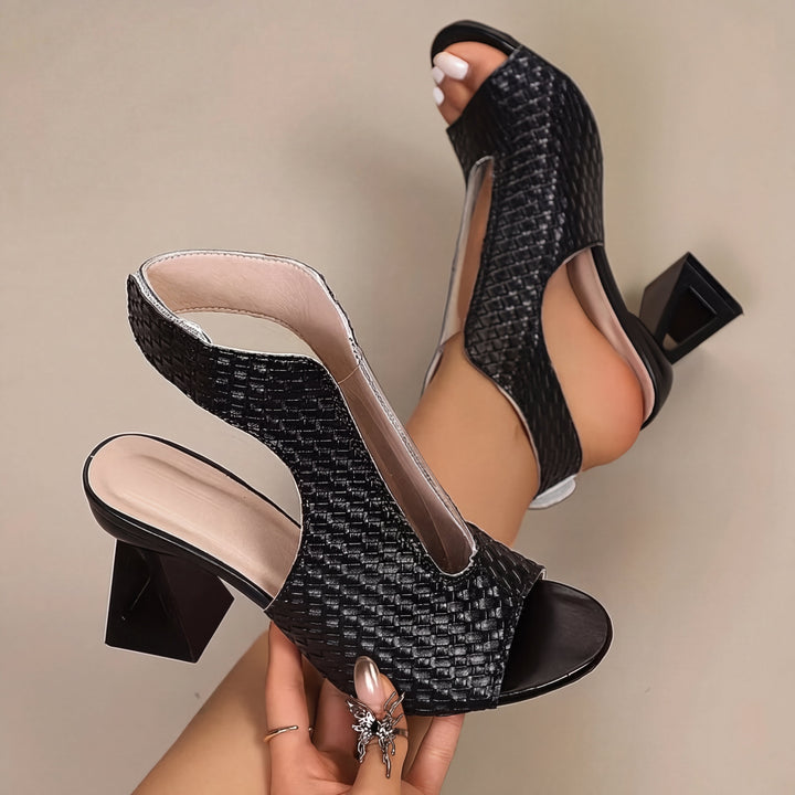 Inès | Escarpins élégants à texture tressée