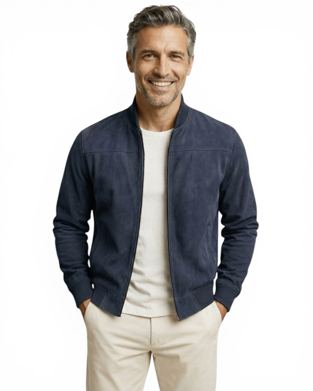 Basile | Veste en daim artisanale