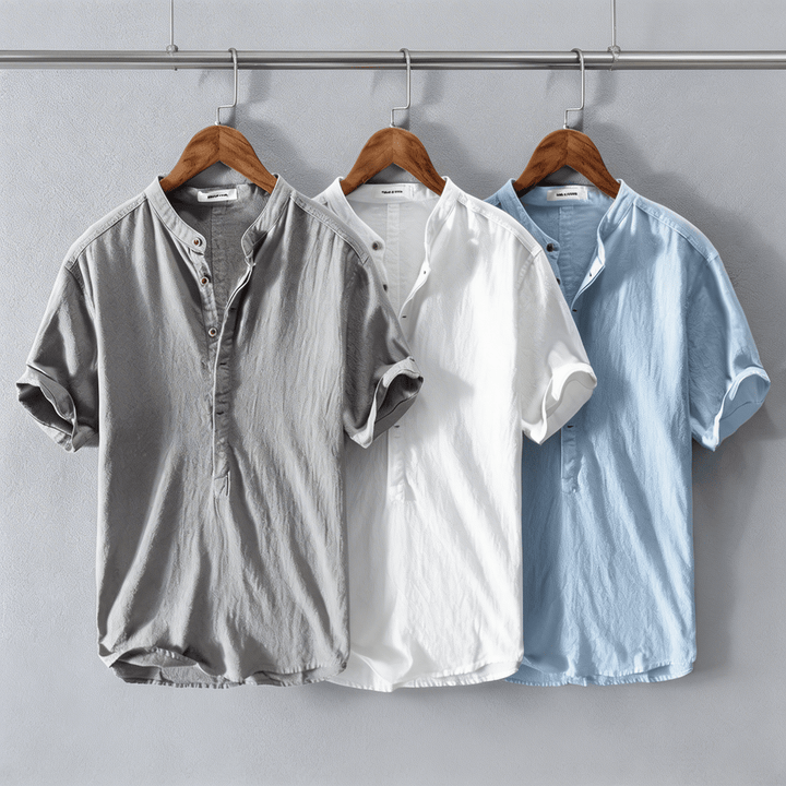Théo | Chemise à col mao