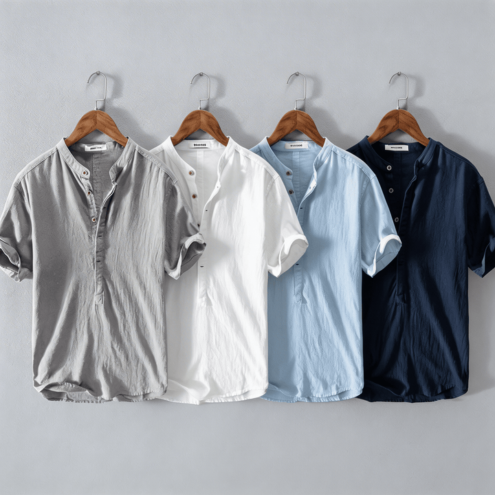 Théo | Chemise à col mao