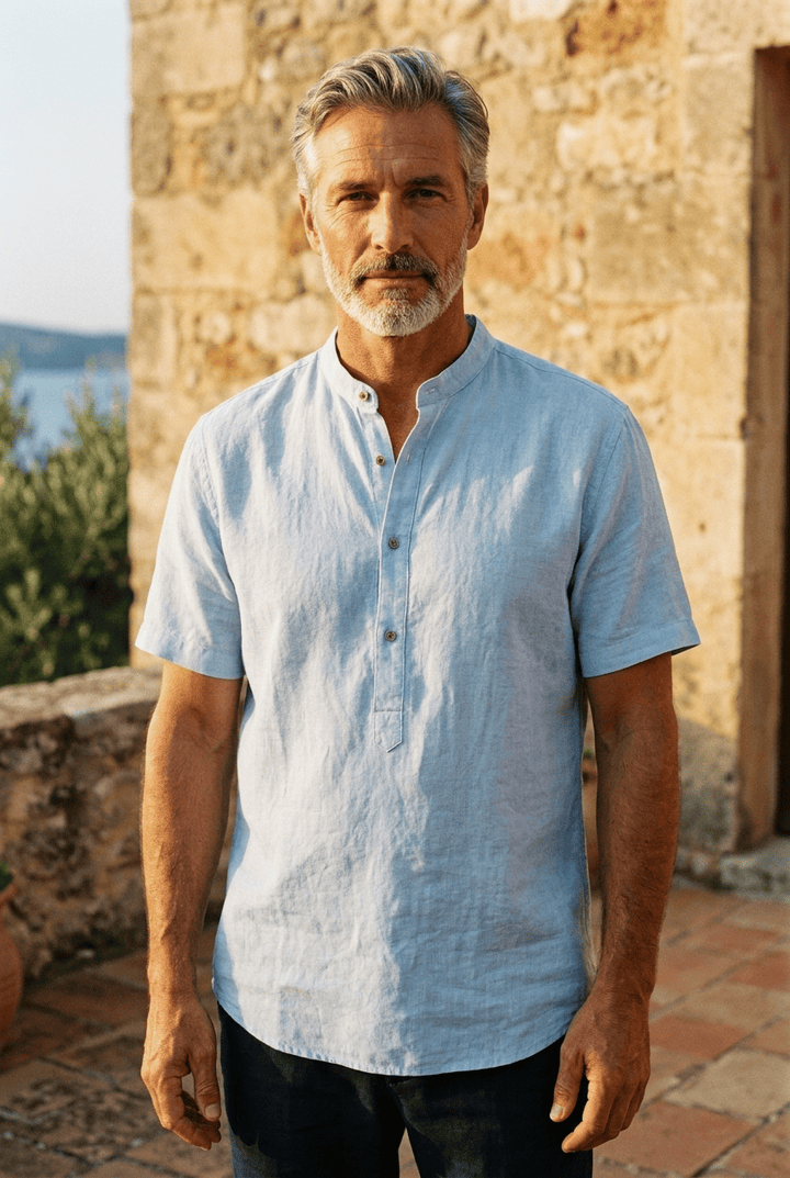 Théo | Chemise à col mao