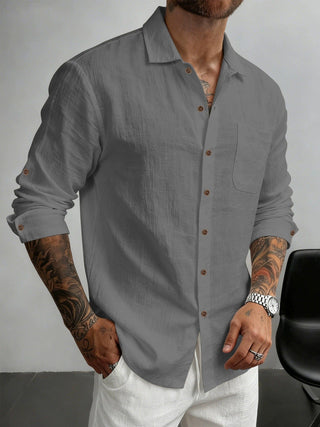 Joël | Chemise en coton texturé