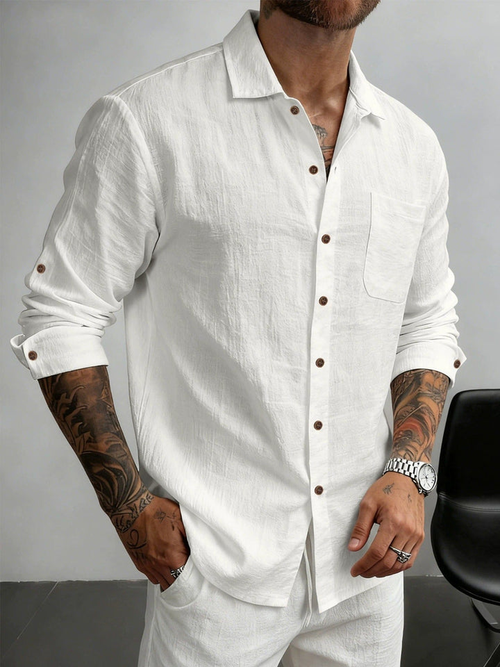 Joël | Chemise en coton texturé