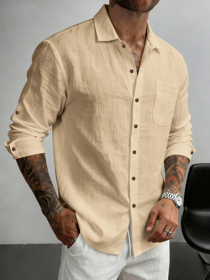 Joël | Chemise en coton texturé