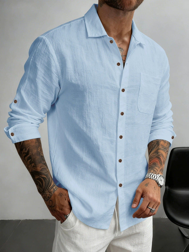 Joël | Chemise en coton texturé