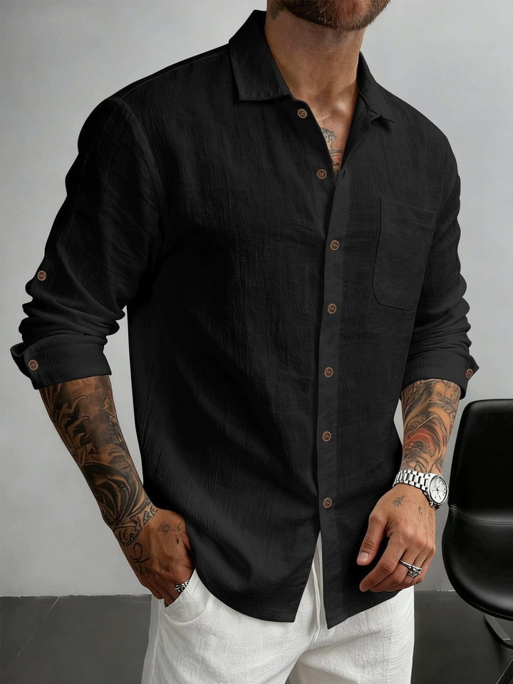 Joël | Chemise en coton texturé