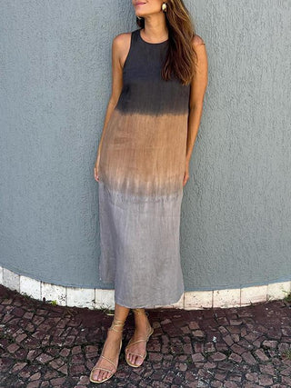 Édith | Robe élégante à motif naturel