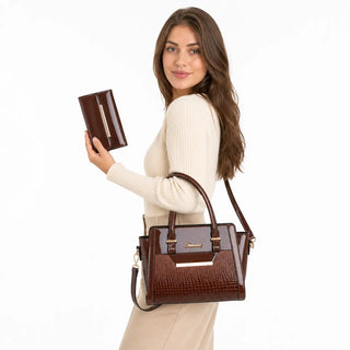 Agathe Paris | Ensemble sac et portefeuille en cuir