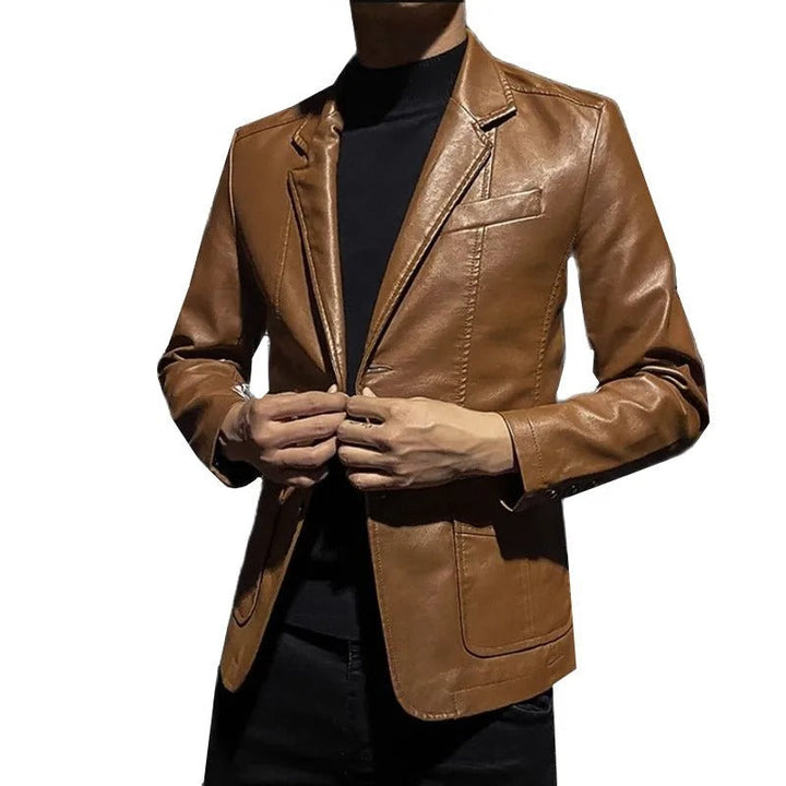 Pascal | Veste en cuir élégante et décontractée