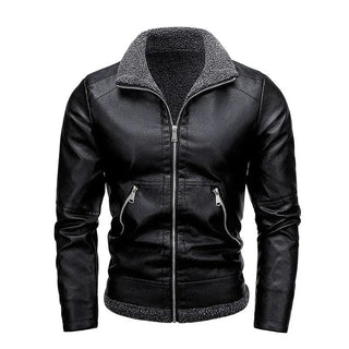 Samuel | Veste en cuir à intérieur chaud