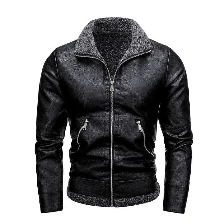 Samuel | Veste en cuir à intérieur chaud