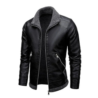Samuel | Veste en cuir à intérieur chaud