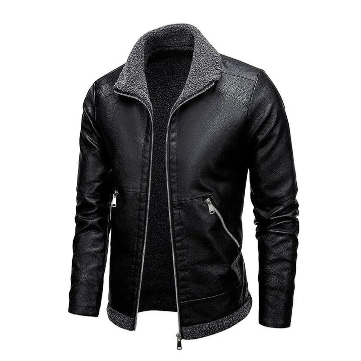 Samuel | Veste en cuir à intérieur chaud