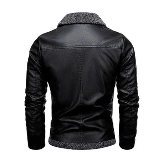 Samuel | Veste en cuir à intérieur chaud