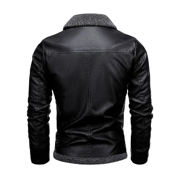 Samuel | Veste en cuir à intérieur chaud