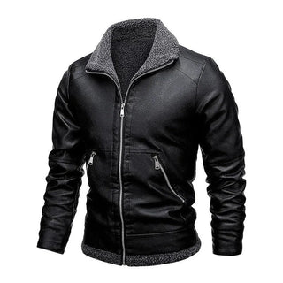 Samuel | Veste en cuir à intérieur chaud