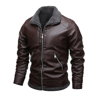 Samuel | Veste en cuir à intérieur chaud