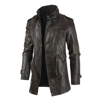 Thibault | Veste longue de motard en cuir