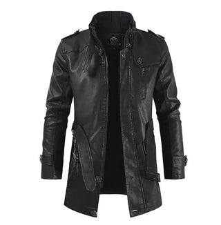 Thibault | Veste longue de motard en cuir