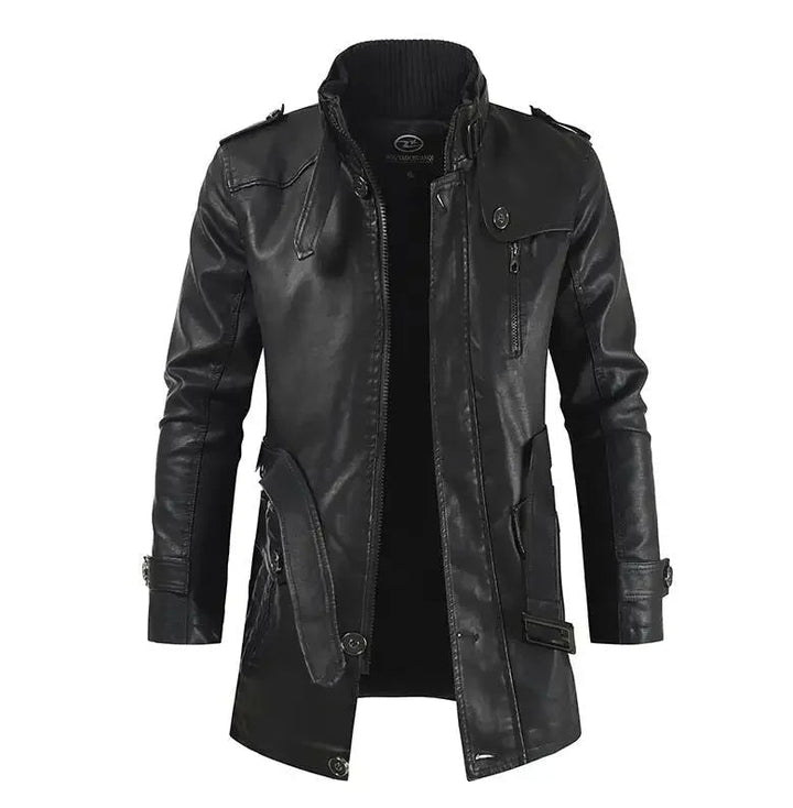 Thibault | Veste longue de motard en cuir