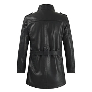 Thibault | Veste longue de motard en cuir
