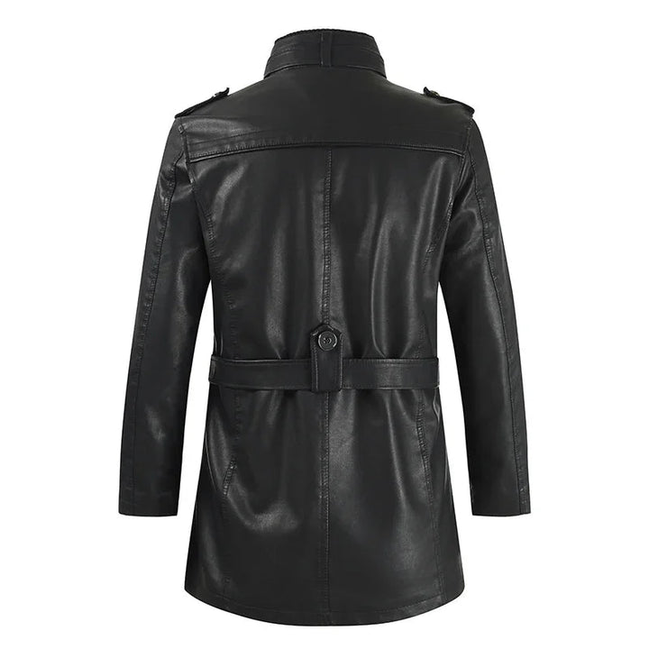 Thibault | Veste longue de motard en cuir